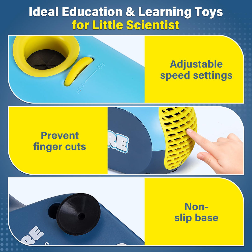 Foamore Airflow Toy easy-assembly enables quick setup for home or classroom
