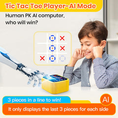 Focfundier Tic Tac Toe dual mode screen action for solo or two-player play.