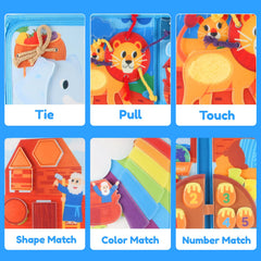 FoenixArte Noah's Ark Busy Book soft felt material for safe toddler learning