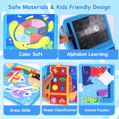 FoenixArte Ocean Busy Book number counting page for early math practice