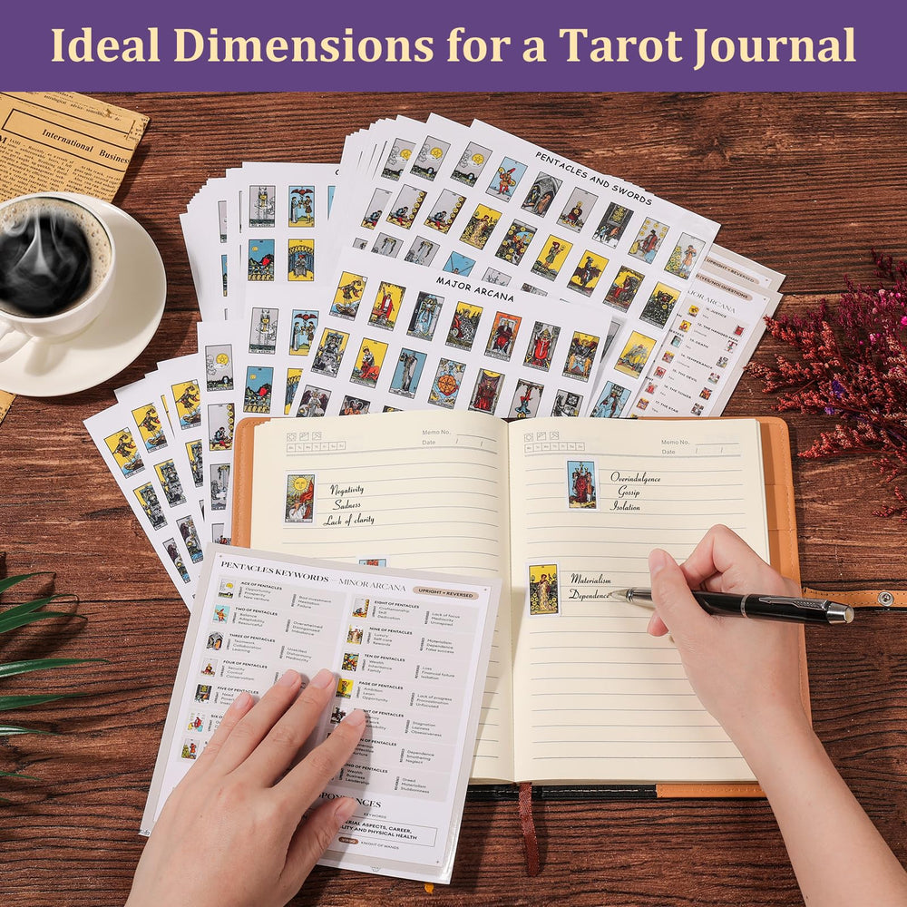 Fofeadm colorful tarot stickers demonstrate deck variety for vibrant journaling pages