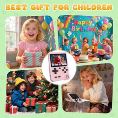 Fogud handheld game console in use illustrates portable family entertainment.