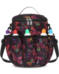 FOKDUVB bingo bag front view with organized pockets for quick access to daubers.