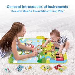 Foki Piano Mats edge-safe-bottom close-up emphasizes safe, non-slip design.