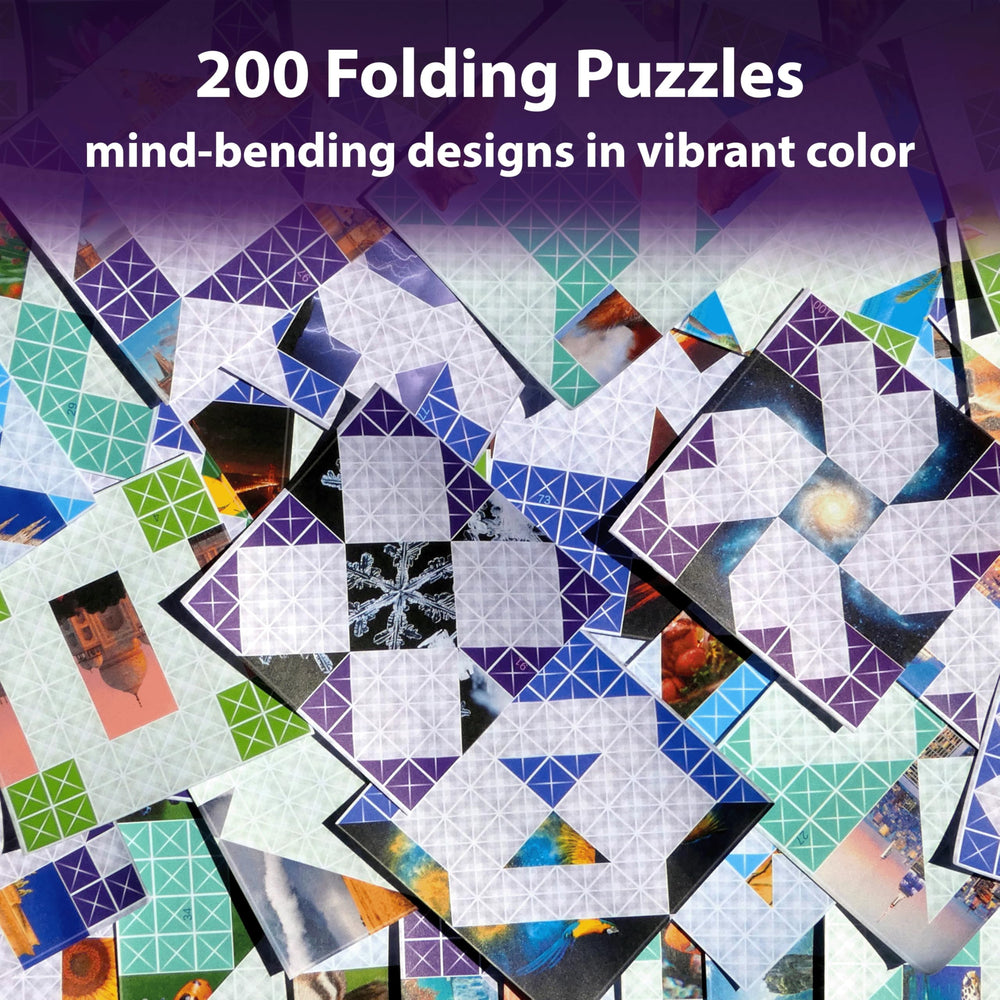 Foldology colorful origami challenges encourage problem-solving and spatial skills.