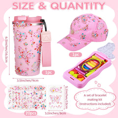 FoldTier pink baseball cap embellished with gems for a unique, handcrafted look.