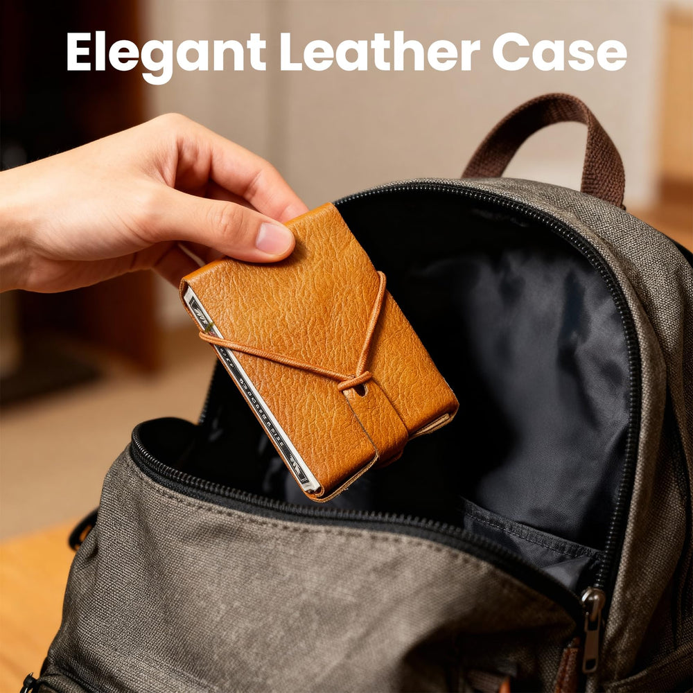 Foleto leather-wrapped solid wood board shown with premium craftsmanship.