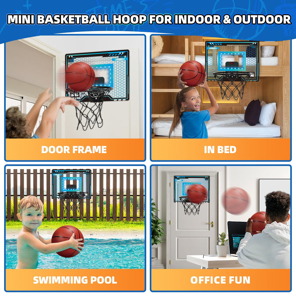 Folimix mini hoop LED scoreboard and cheers boost home game excitement.