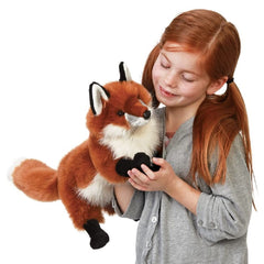 Folkmanis Red Fox puppet in use for live theater or classroom
