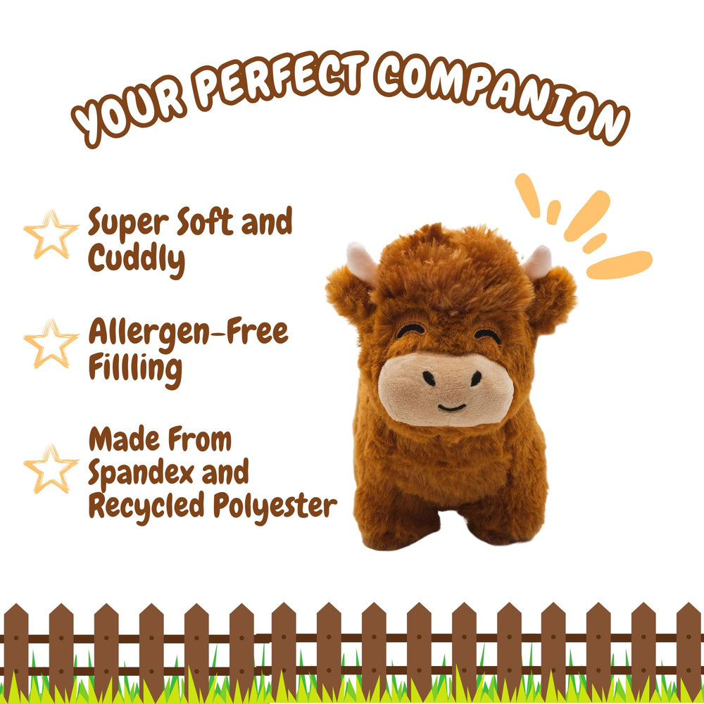 Follow Your Legend Henry the Highland Cow Plushie box packaging, gift-ready