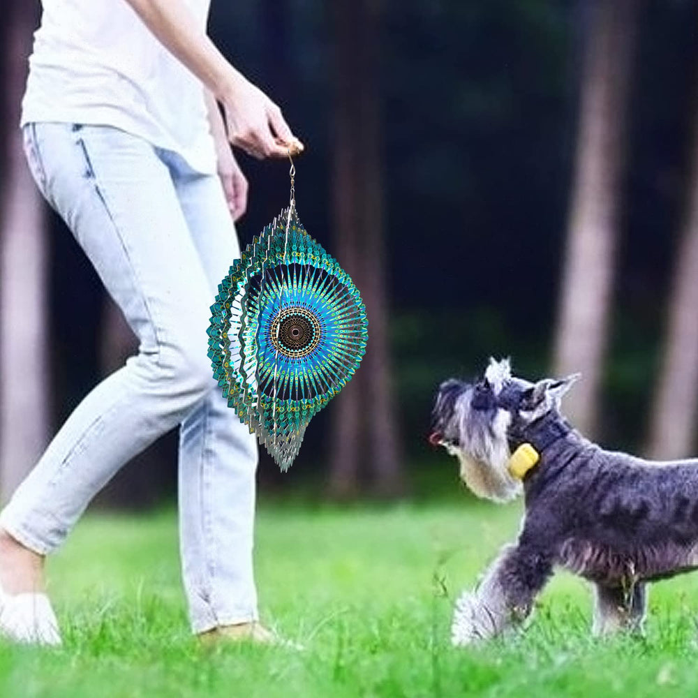 FONMY wind spinner reflective colors shine day and night from a distance