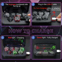 FONVGOGO LED glow during rolls enhances table ambiance.