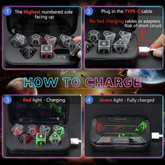 FonVGOGO Dice rolling with RGB lighting for enhanced visual feedback.