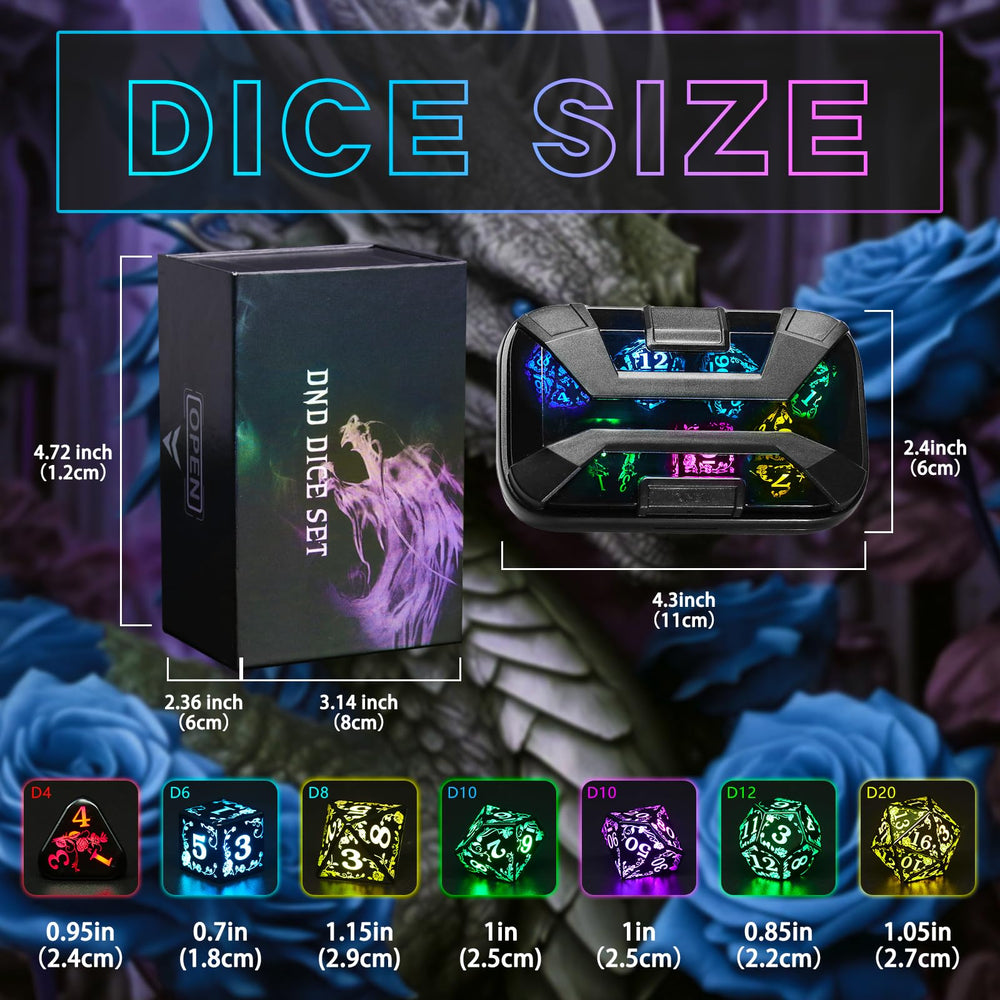 FONVGOGO dice gift set in stylish box for DND fans