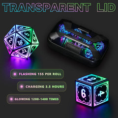 FONVGOGO gift-ready D&D dice set in a stylish box.