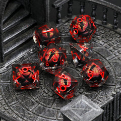 Fonvgogo seven-dice pack includes D4 to D20 for RPG sessions.