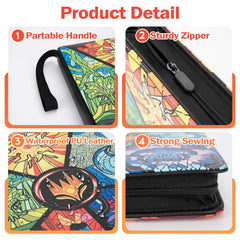 Fonwill waterproof zipper seals the binder against spills.