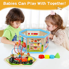 FOPNETS fruit flap board teaches shapes and colors through reveals.