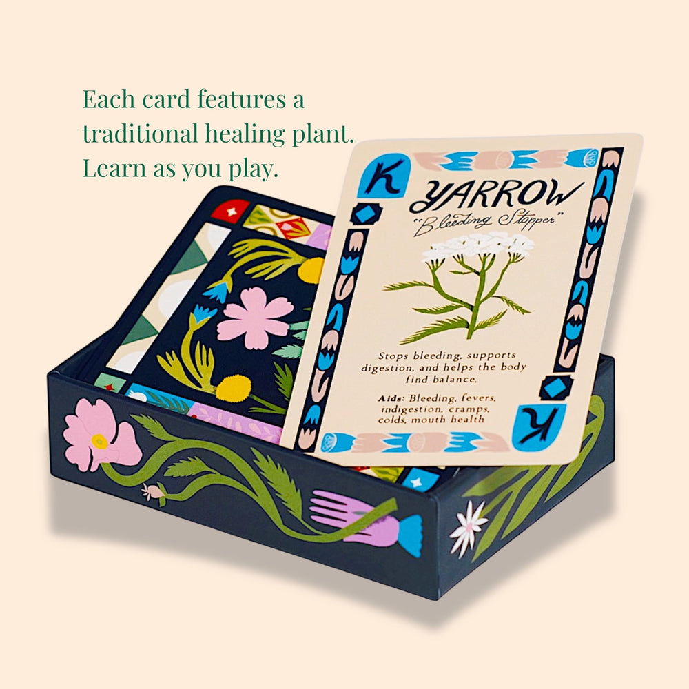 Forage Folk deck printed on FSC certified eco-friendly materials