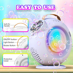 LED lights illuminate bubbles for vibrant outdoor sessions.