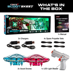 Force1 Scoot Skeet durable kid-safe shell protects hands