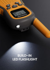 FOREDOM Walkie Talkies orange kid-safe durability supports active, drop-friendly play