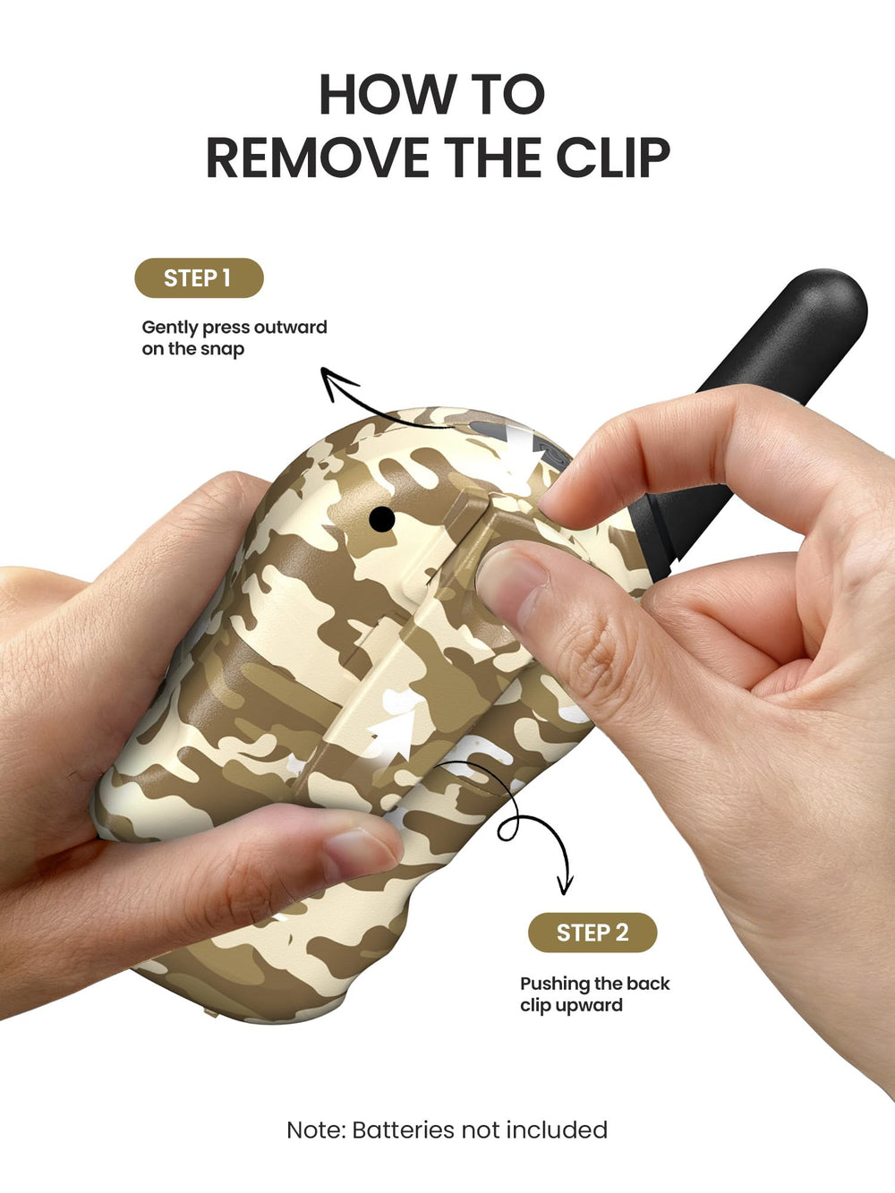 FOREDOM belt clip keeps devices secure during activities