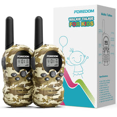 FOREDOM kids 2-pack walkie talkies for easy family communication
