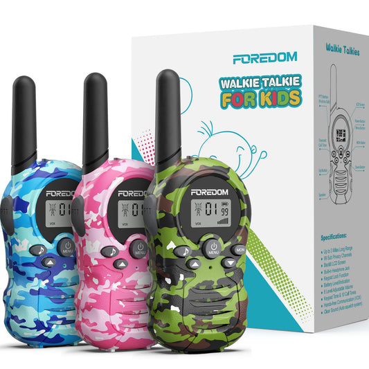 FOREDOM walkie talkies kids front view highlight compact design for small hands
