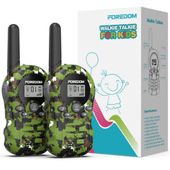 FOREDOM Kids Walkie Talkies front view, durable design for small hands.