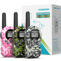 FOREDOM kid walkie talkies front view with compact durable design for little hands.