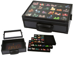 Forged Dice Co. dice display case with closed crystal lid showcasing your collection proudly.