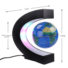 Forno anti-gravity globe blue levitating display for office or shop.