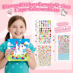 Fortand Gem Art Sticker Colorful-Gems encourages colorful crafts and motor skill practice.