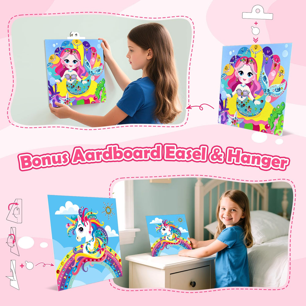 Fortand Gem Art Sticker Diamond-Details offers versatile shapes for varied designs.