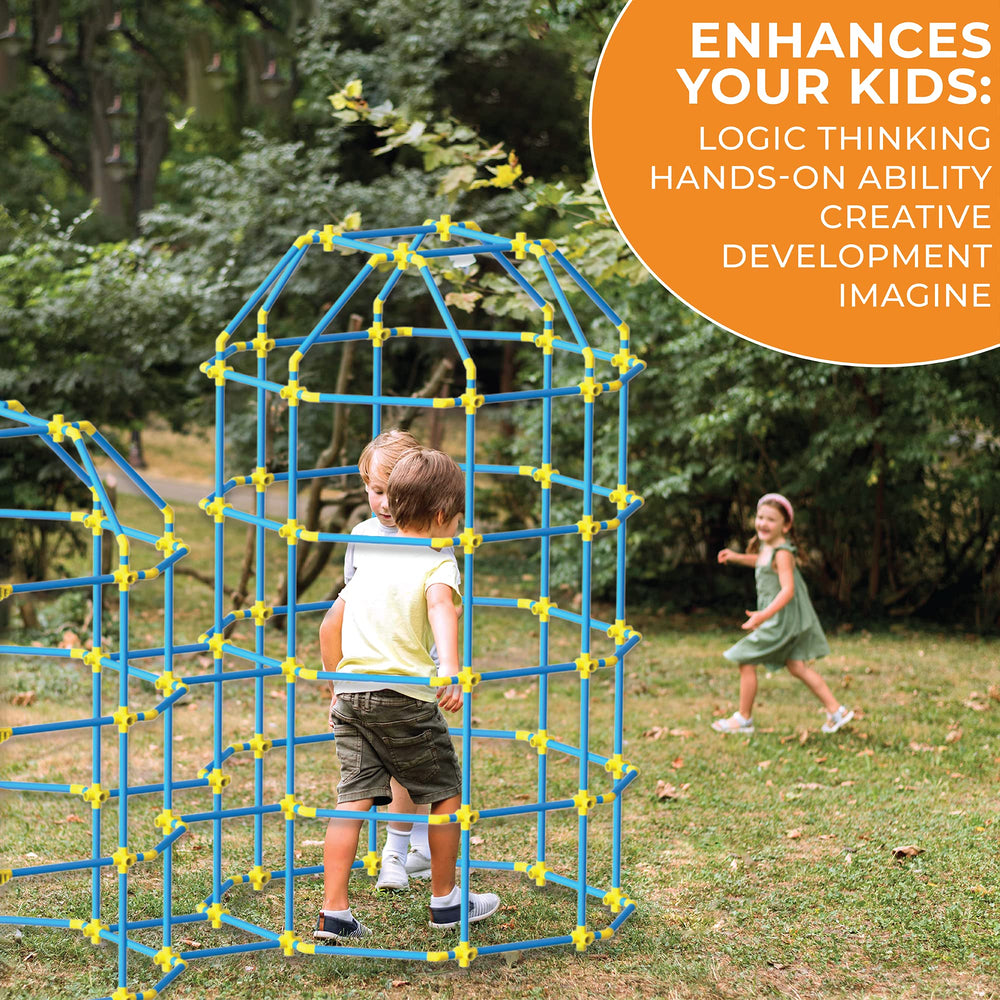Fortstix child-happy-building captures joyful hands-on construction.