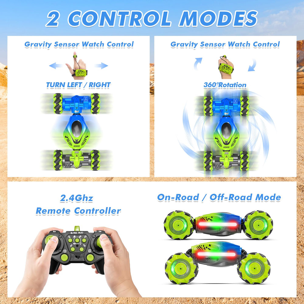 Fosgoit Gesture RC Car remote control and gesture control in action