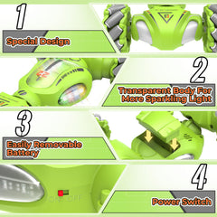 Fosgoit Gesture Sensing RC Car spray effect for visual action