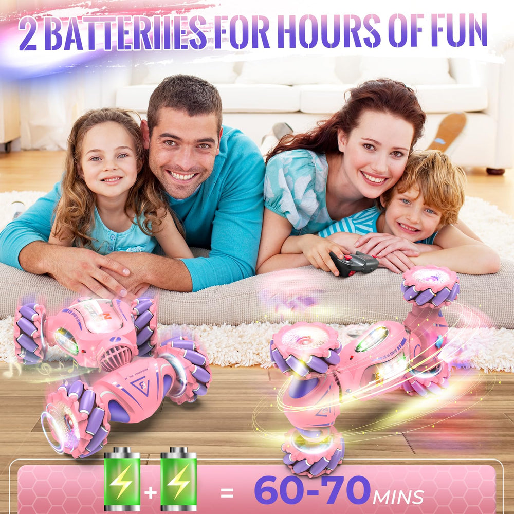 Fosgoit pink remote car double-sided design for versatile touring