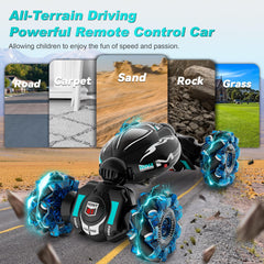 Fosgoit gesture-control RC car with gravity-sensing watch enhances hands-free driving