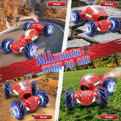 Fosgoit Spider RC car off-road tyres tackle grass and sand with confidence