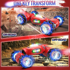 Fosgoit Spider RC car side spray jet showcasing mist effects for dramatic stunt scenes