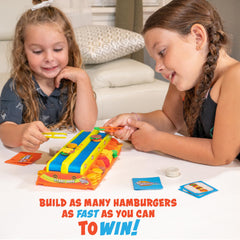 Fotorama Burger Mania recipe card preview inspiring kids to plan burger builds.