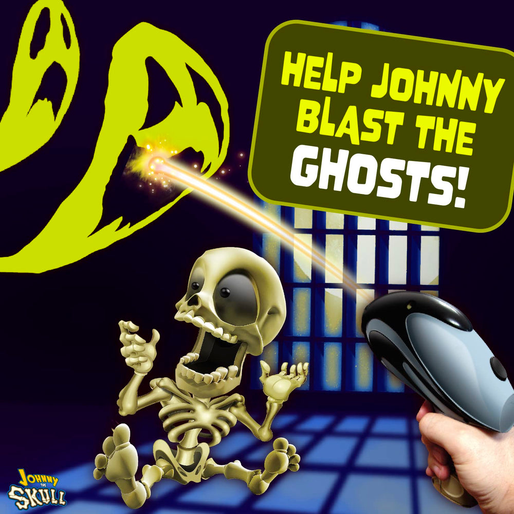 Fotorama ghost images appear on walls and ceilings to guide aiming.