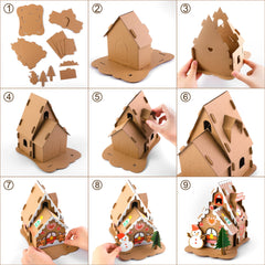 Fovths DIY House Kit high-quality felt and cardboard for durable crafts.