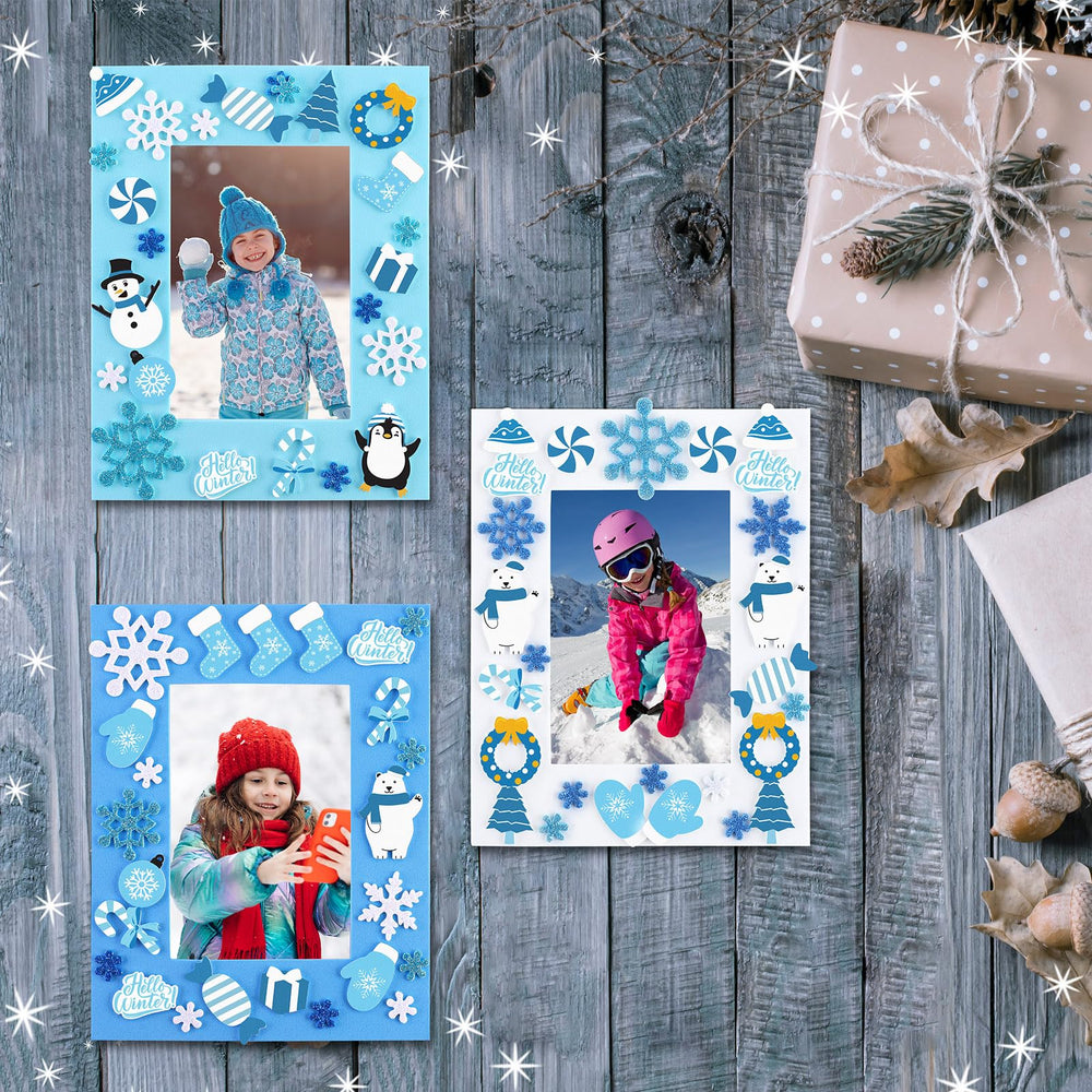 Fovths frame color variety highlights white and blue winter vibe