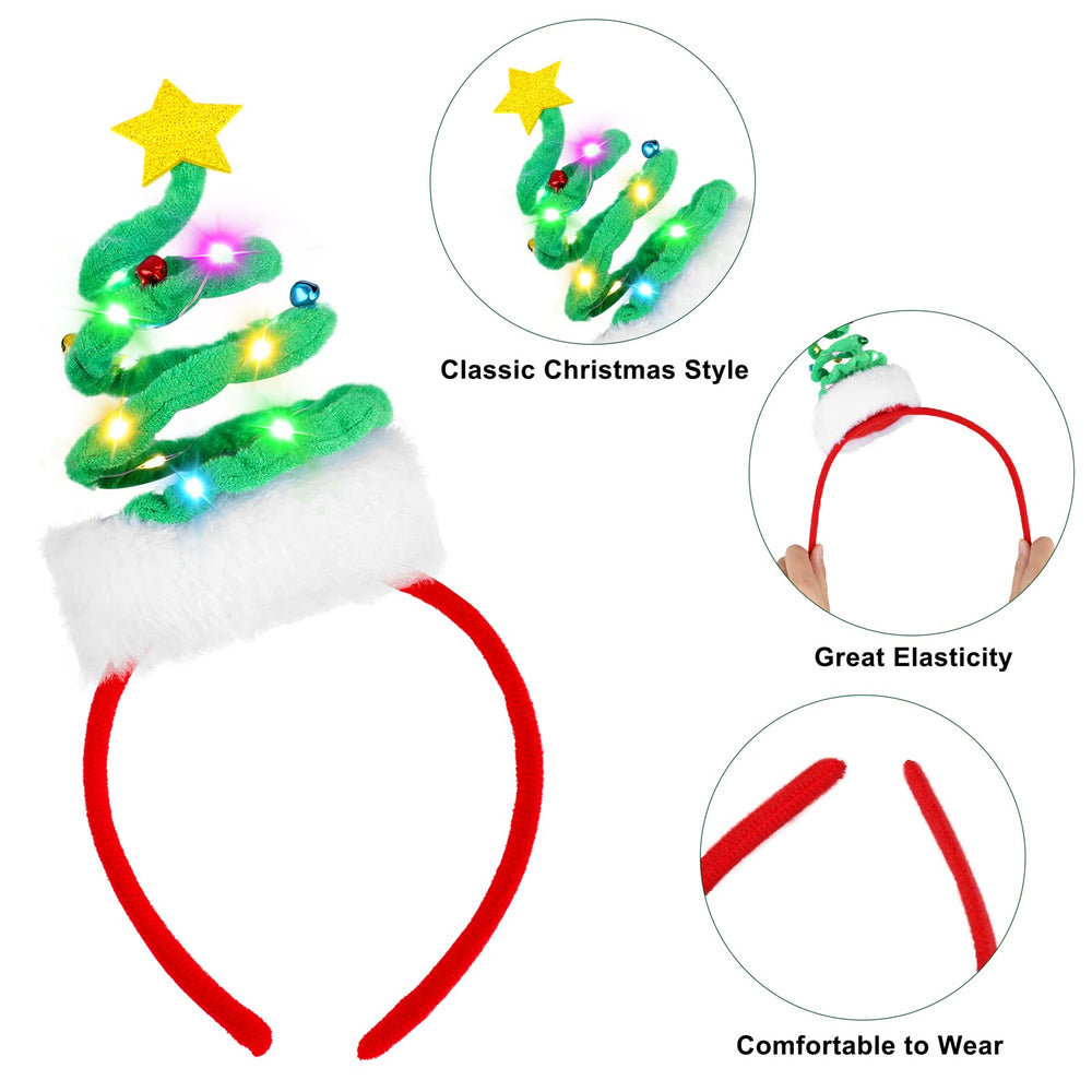 Fovths LED headband with bow adds playful charm to events.