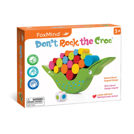 FoxMind Don't Rock The Croc croc belly balance game to build fine motor control.