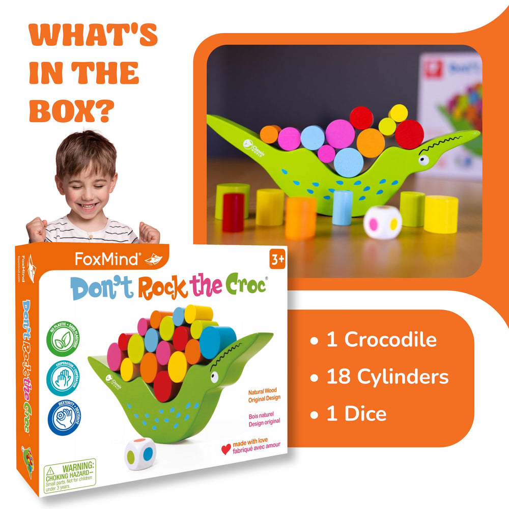 FoxMind Don't Rock The Croc family game night-friendly activity for shared fun.