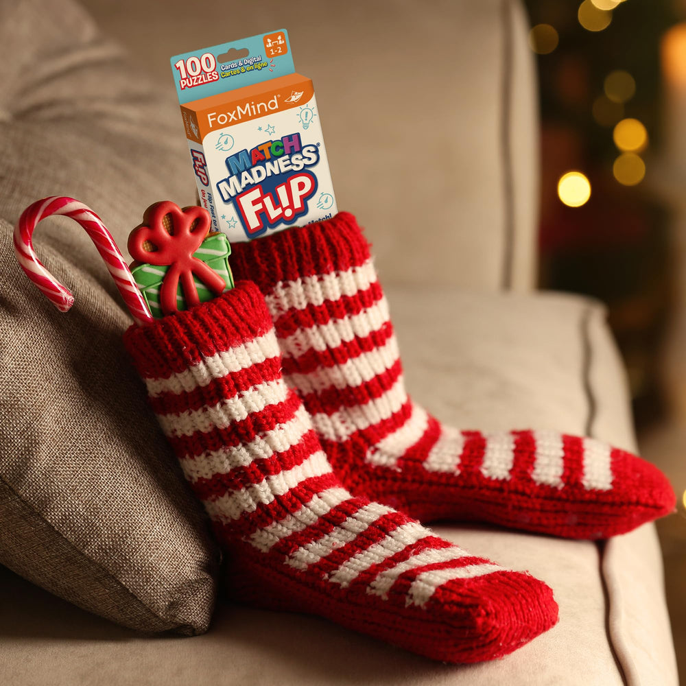 FoxMind Match Madness Flip waterproof cards resist spills during outdoor play.